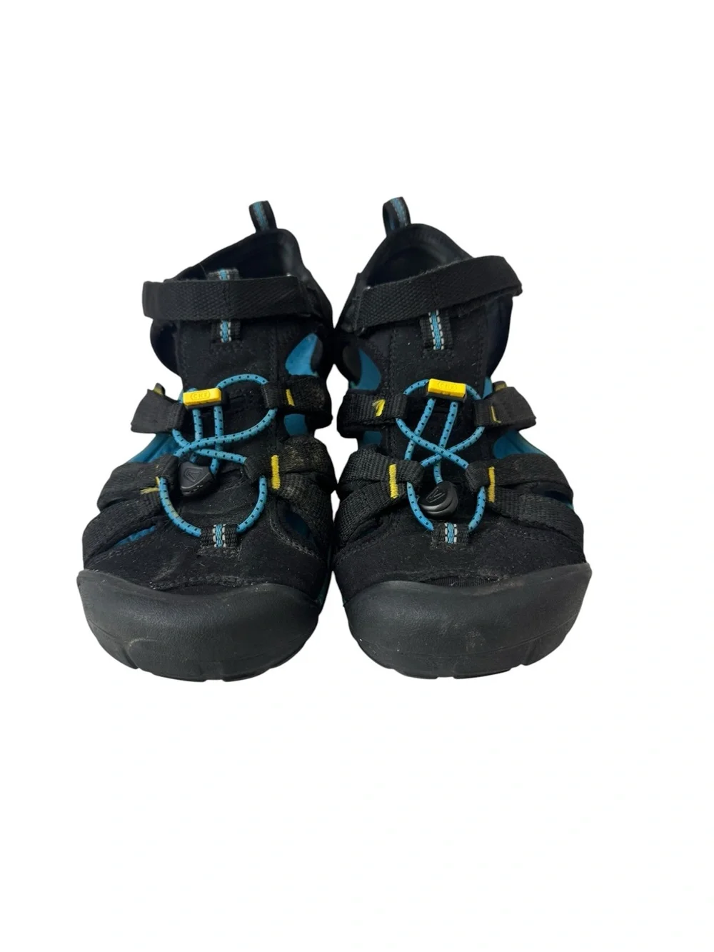 Keen Black and Teal Men's Closed-Toe Sport Sandals